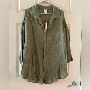 Kona Sol Green Swim Coverup Relaxed Fit